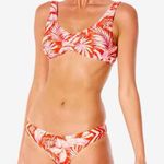 Rip Curl NWT Sun Rays Crop Bikini Top in Red Size M Photo 9