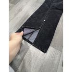 DKNY Womens Jeans Y2K Bootcut Stretch Black Suede Back Slit Size 13 Photo 3