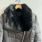 Buffalo David Bitton  Puffer Jacket Fitted Faux Fur Collar Zipper Coat Medium Photo 3