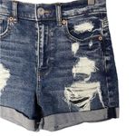 American Eagle  Women’s Mom Shorts Size 2 / Stretch, Distressed, Rolled Hem Photo 1