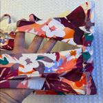 Athleta Daybreak 36 D/DD Longline Bikini Tankini Top Tropical Floral Purple Pink Photo 13