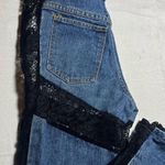Rave Women's Skinny Jeans with Black Lace Blue Size undefined Photo 0