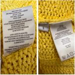 RE/DONE  Cable Knit Organic Cotton Blend Sweater in Buttercream Yellow Size S Photo 7