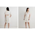 Madewell Annamarie Mini Girly Gauzy Poofy Cotton Dress White Floral NWT size 00 Photo 1