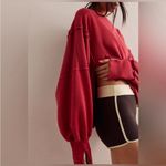Free People NWT We The Free Camden Cropped Sweatshirt - red convertible - XS Photo 2