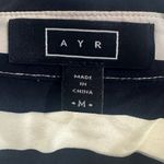 AYR  Button Down Striped Long Sleeve Shirt Blouse Medium Photo 5