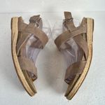 Lucky Brand Gadine Espadrille Sandal Women's 8.5M Tan Suede Ankle Strap Open Toe Photo 9