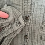 Stark X Rio Shirt Olive Green Gauze Button Photo 4