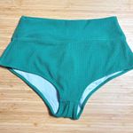 PINK - Victoria's Secret PINK VS CRINKLE HIGH WAIST SHORTIE BIKINI BOTTOM Size L in Timeless Teal Photo 7