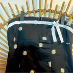 Amanda Smith Vintage 90ās/ Y2K Strapless Black Dress with Embtoidered Daisies and Bow Trim Photo 1