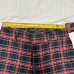 ZARA  Desigual Red Plaid Front Jeans Size 2‎ Photo 5