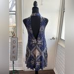 Free People Beaux Bandana Print High Neck Slip Dress small boho festival Photo 3