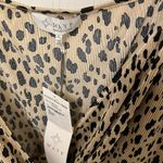 WAYF  Cheetah V-neck ribbed Bodysuit Photo 3