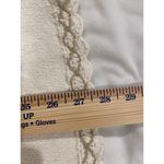 Erika Vintage  Cottagecore Floral Embroidered Beaded Knit Vest Cream Medium Photo 8