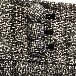 Ann Taylor  Black White Tweed Fully Lined Zip Side Business Skirt Size 14 Petite Photo 8