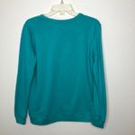 No Boundaries  Teal Crewneck Sweater with LOVE size L Photo 2