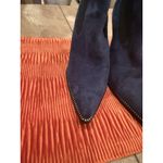 Miss Lola Women's Teal Stretch Faux Suede Pointed Toe Boots/Heels, Size 9 Blue Photo 6