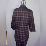 Le chateau  Plaid Blazer - Black Burgundy plaid suit jacket w/ skirt NWT medium Photo 1
