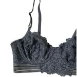 J.O.A. Smalls Smat & Sexy Size 36B Lace Bra Gray Underwired 10-683P Photo 3