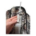 Tickled Teal  Snakeskin Print Open Front Vest. Heavyweight. Photo 4