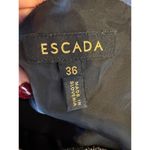 Escada Skirt Women 6 Black White Alpaca Tweed Knee Length Straight Pencil Career Photo 4