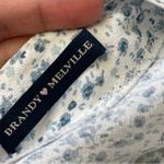 Brandy Melville Skirt floral wrap mini womens White Blue (one size) coquette Photo 1