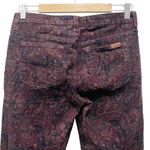 joe's jeans Joe’s Jeans The Skinny Jean Corduroy Pants in Fall Paisley Port Burgundy Size 27 Photo 7