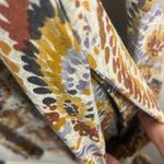 Anthropologie Ric Rac Feather Print Midi long sleeve dress size small wool blend Photo 3