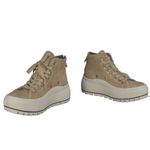 J/SLIDES NYC J/Slides Gracie Platform Suede Lace Up High Top Sneakers Sand Women’s Size 6 Photo 1