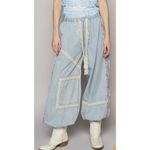 POL -Jogger pants in double gauze, embroidery detail Photo 6