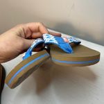Vineyard Vines Watercolor Whale Blue Thong Flip Flops Sandals sz 5 Photo 6