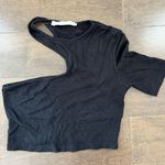 Emma & Sam Asymmetrical black crop top  Photo 0