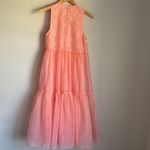 Ulla Johnson Polline Sheer Tiered Organza Midi Dress in bubblegum 6 Photo 2