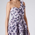 Topshop NEW  One Shoulder Floral Chiffon Dress‎ Photo 0