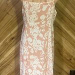 Hudson Gray  Women’s Large Dusty Rose Printed Sleeveless Button Up Midi Dress Photo 5