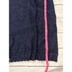 Riley & Rae Dress Medium Navy Lace with White Collar Cottagecore Preppy Photo 7