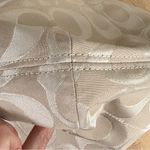 Coach Authentic  Poppy Signature Bag Tote Metallic Gold Cream Pink #H1220-18979 Photo 8