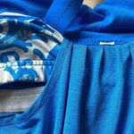 Lululemon  Run: Back On Track Tank Laceoflage Polar Cream Beaming Blue Size 8 Photo 10