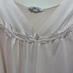 Vanity Fair Nightgown - M Pink Vintage V Neck Sleeveless Lingerie USA Made Photo 2