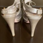 Prada Beige Platform Peeptoe Sandals Photo 4