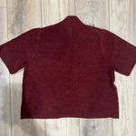 Loft Maroon Short Sleeve Sweater Photo 2