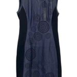 Elie Tahari Navy Lamb Leather Mila Sheath Dress New Photo 8
