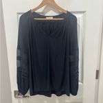 Ramy Brook Blue Silk Blouse size Small Photo 4
