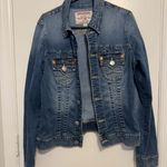 True Religion Blue Denim Trucker Jean Jacket Size Small Photo 0