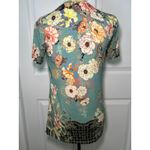 Johnny Was JOHNNY WAS Millay Floral Print Crew Neck Short Sleeve Bamboo Jersey Tee Shirt Photo 3