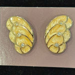 Kenneth Jay Lane Avon Papillon Butterfly Earrings 1988 New Deadstock Gold Photo 0