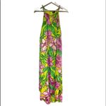 Mlle Gabrielle  Flowing Halter Floral Dress Small Photo 1