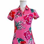 Lilly Pulitzer Women’s Small  “THING CALLED LOVE” Pink Floral Polo Top Blouse Photo 0
