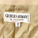 Giorgio Armani  Size 6 Wool Camel Tan Double Breasted Blazer Jacket Photo 2