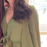 Green Silk Dress Photo 1
